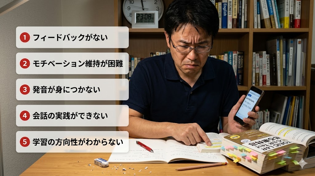 英語の独学が難しい5つの理由