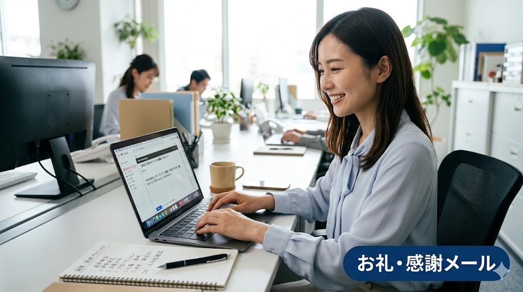 【シーン別】ビジネス英語メール例文③：お礼・感謝