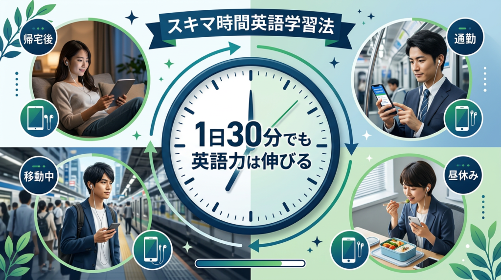 スキマ時間を活かす!忙しい社会人の英語学習法