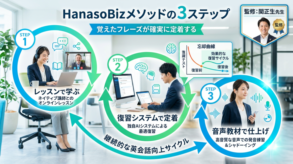 HanasoBizメソッド・教材の特徴と効果