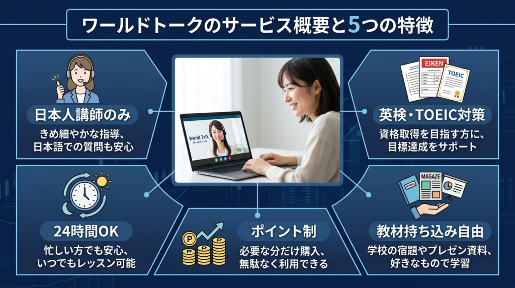 ワールドトークとは?サービス概要と5つの特徴を解説