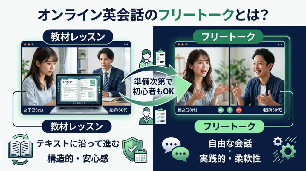 オンライン英会話のフリートークとは？初心者でもできるのか