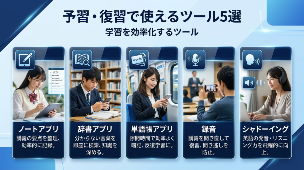 オンライン英会話の予習・復習で使えるツール・アプリ5選