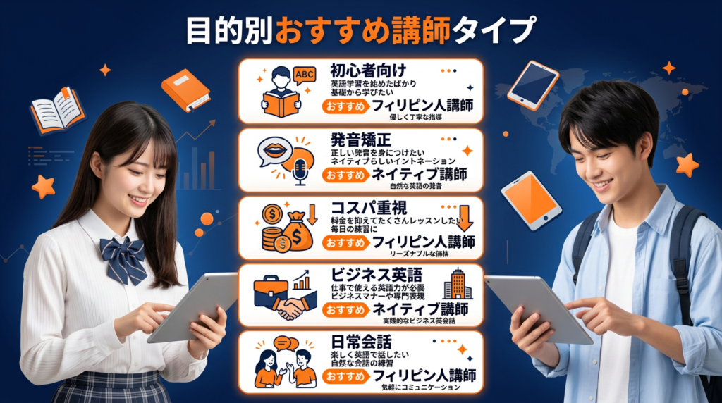 【目的別】フィリピン人講師とネイティブ講師どちらを選ぶべきか