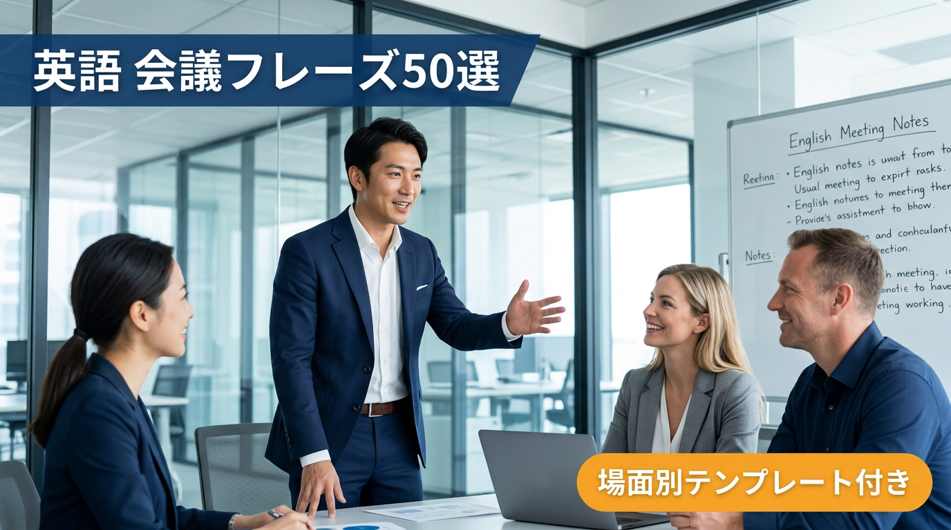 英語の会議で使えるフレーズ50選｜発言・質問・議論のテンプレート