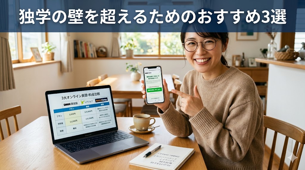 独学から脱却したい社会人におすすめのオンライン英会話3選