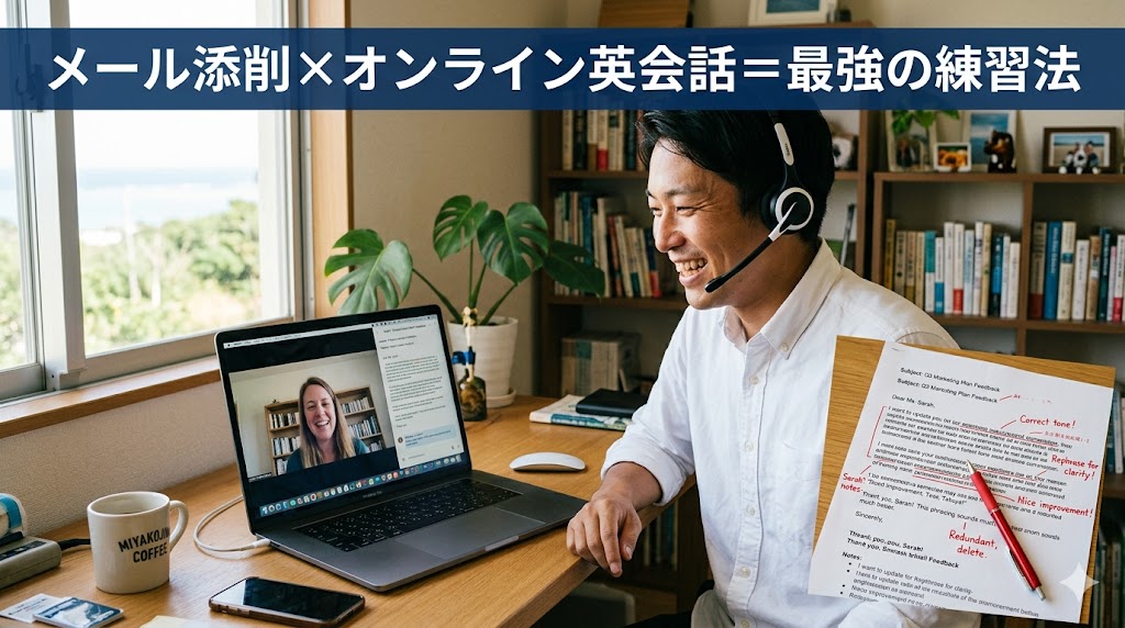 ビジネス英語メールの書き方をオンライン英会話で練習する方法
