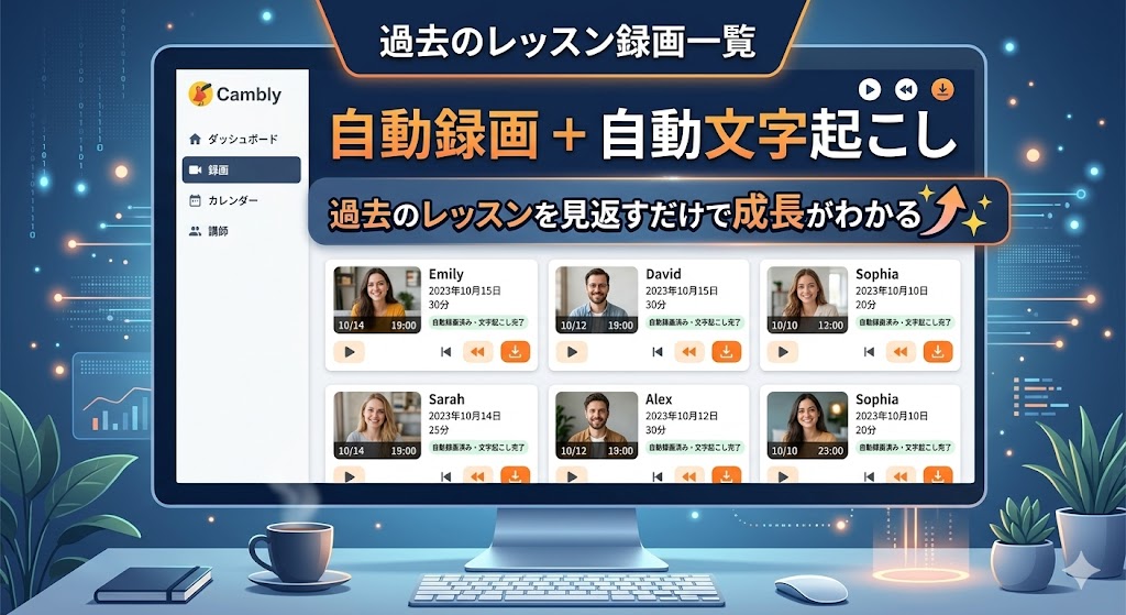 Camblyの自動録画機能とは？他社にない理由と活用法