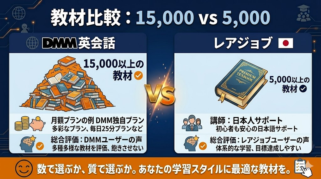 教材・カリキュラムを比較|15,000 vs 5,000の差はどこに出る?